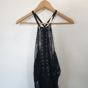 Torrid Curve Size 4 Lace Sheer Teddy Bodysuit Sheer